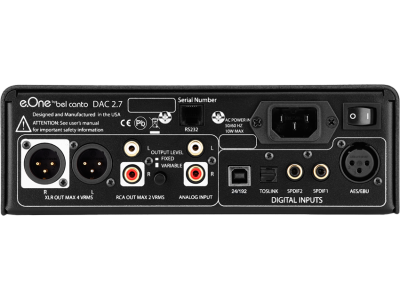 BEL CANTO E.ONE DAC2.7  Silver